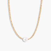 GOLD NUGGET PEARL NECKLACE